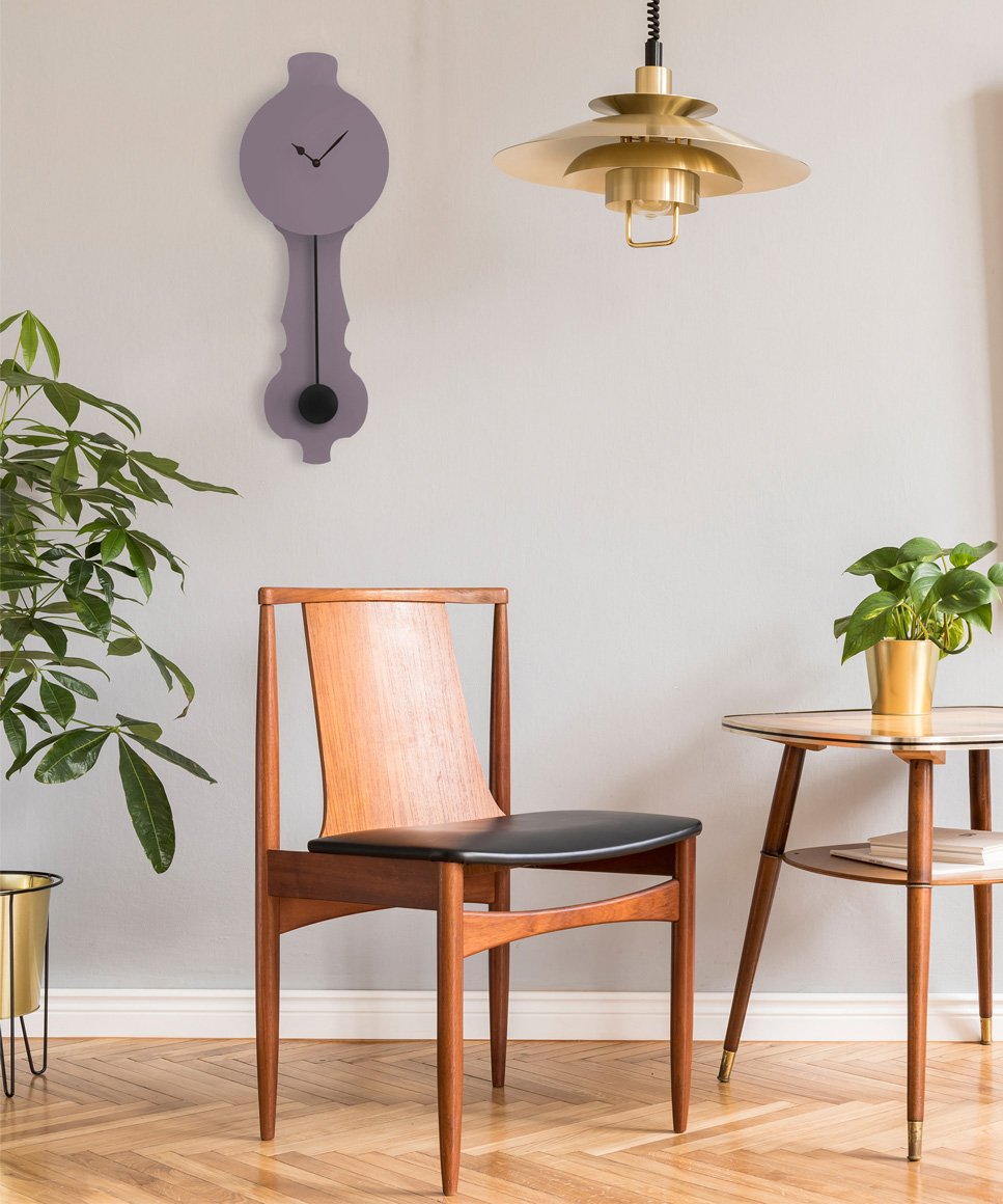 lavender gray small round