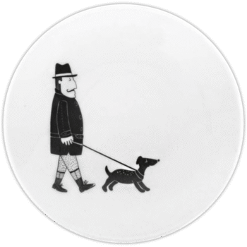 man dog