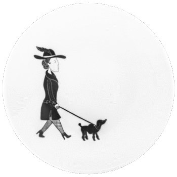 woman dog